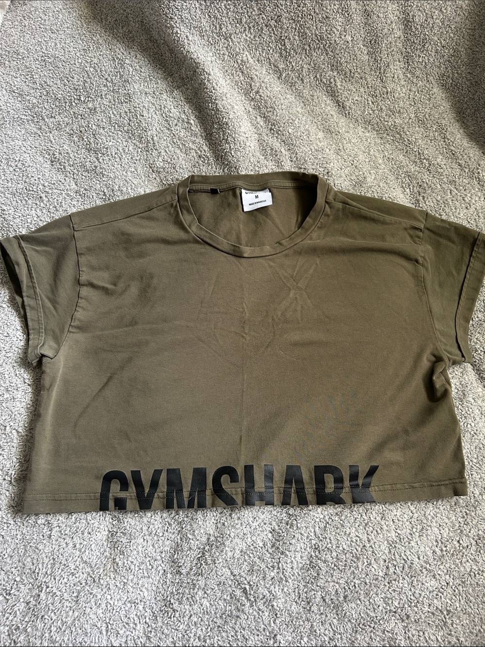 Gymshark Fraction Cropped Logo Tee